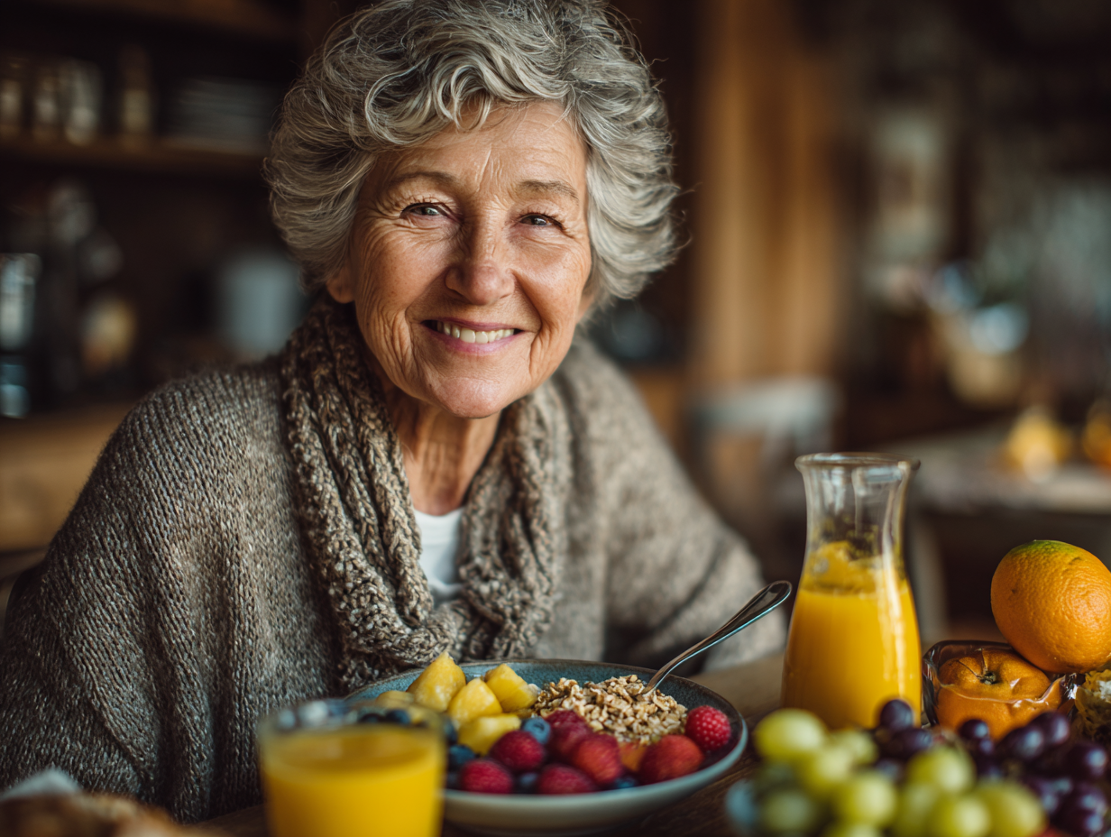 Консультація нутриціолога з літньою жінкою